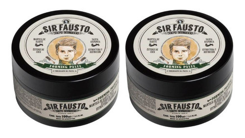 Sir Fausto Men´s  Forming Paste Cera Moldeante 100ml X 2 0