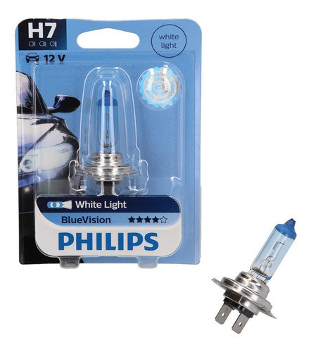Lampara Philips H7 Blue Vision 12972 12v 55w Px26d. 0