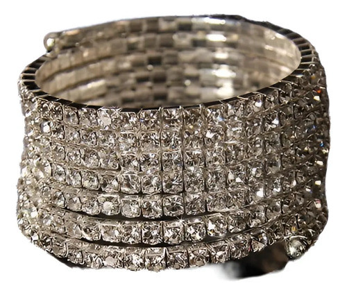 Rhinestone Sexy Espiral Brazo Brazalete Brazalete Pulsera Br 0
