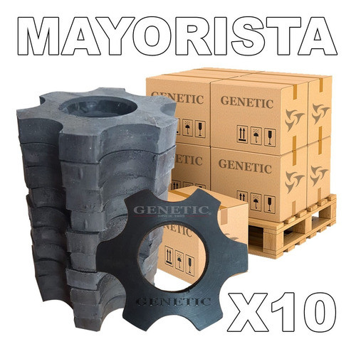 Arandelas Goma P/ Tope Discos 30 Mm Máquina Gimnasio Genetic 0