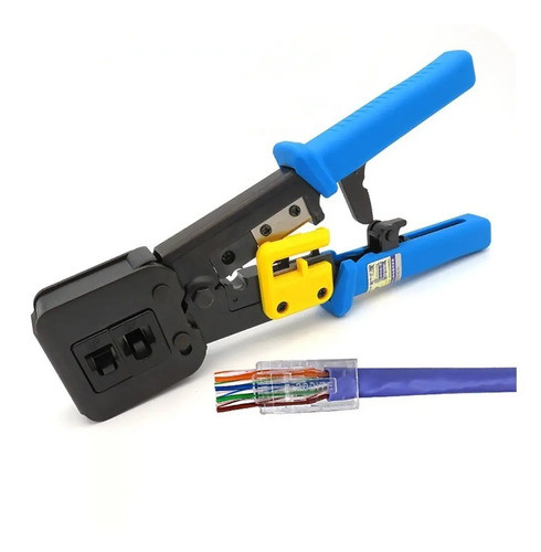 Pinza Crimpeadora Rj-45/11 Pasante Nuevo Modelo Redes 0