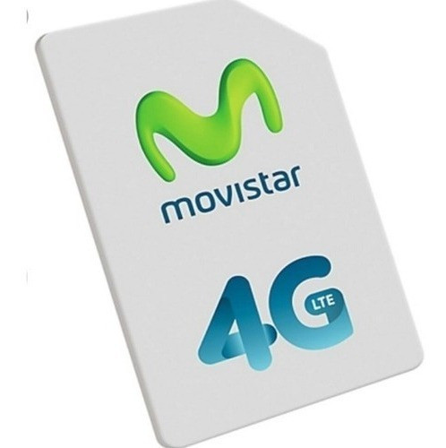 Chip Sim Movistar - Prepago - 3 En 1 - 4g - Con Crédito 0