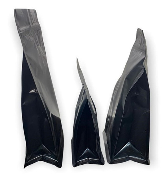 Bolsas Doypack Negras Con Fuelle 12,5x25 Cm X 10 Unidades 1 Bolsas Doypack Negras Con Fuelle 12,5x25 Cm X 10 Unidades 1
