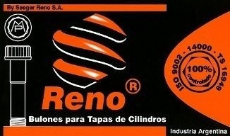 Juego Bulon Tapa R-12 / 9 / 11 / 18 Jr. 1400 / 1600 Cc. 1