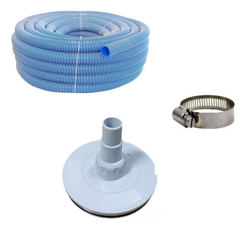 Kit Manguera Flot X 9m+ Tapaint+oring+acople Vulcano Piscina 0