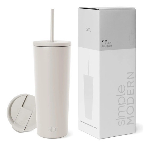 Taza Inoxidable Aislada Con Tapa, 710ml, Para Café Helado O 0