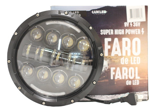 Optica Faro Led 48w Luxled 16 Led + Tiras Drl Blanca Y Ambar 0