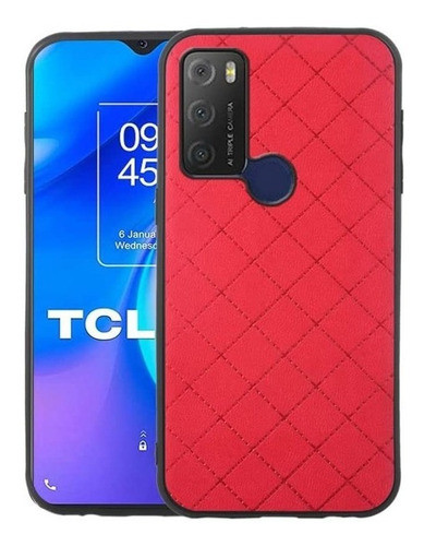 Funda Robusta Y Suave Para Tcl 20e 20y Roja 0