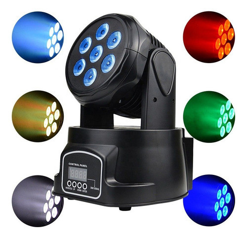 Venetian Vt-m70s Cabezal Movil Wash 4 En 1 7x8 Rgbw Dmx 1