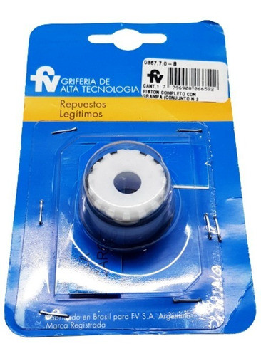 Piston Valvula Baño Inodoro 0368 Fv Repuesto Original 0