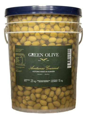 Aceitunas Verdes Green Olive N° 0 X 15 Kg. Esc. Balde 0