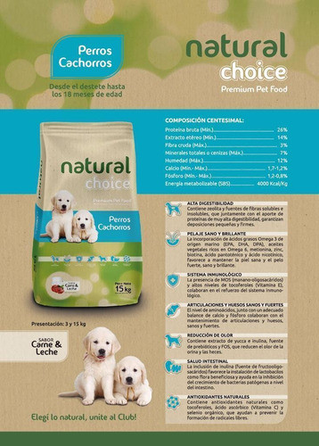 Alimento Natural Choice Perros Cachorros 15 Kg 1