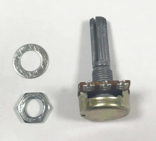 Potenciometro Logaritmico Metálico Mono 25k 16mm -pack X 10 1