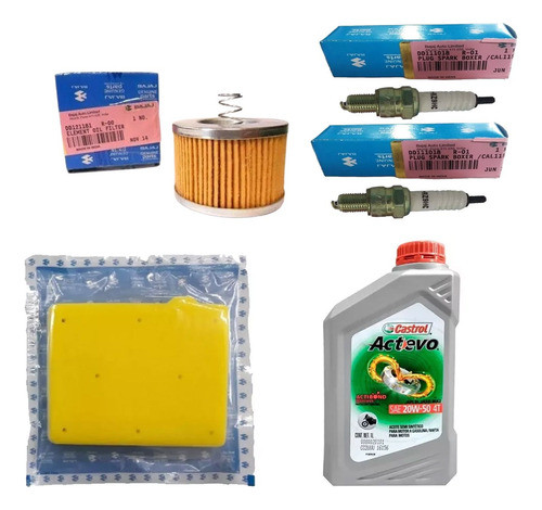Kit Service Castrol Filtros Bujias Boxer Bm 150 Orig Bajaj 0