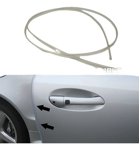 Flexible 5ft Auto Carro Puerta Ajuste Moldeado Tira Protecto 0