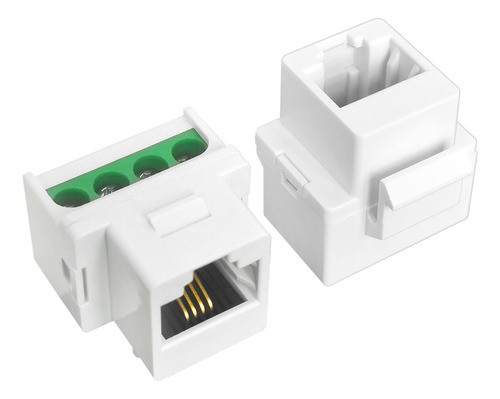 Necables Paquete De 2 Conectores De Tornillo Rj11 Cat3 Para 0