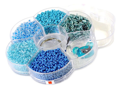 ~? Linpeng Jewelry Making Diy Beads Set, Ocean Blue 1