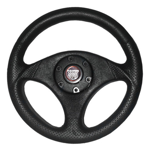 Volante Universal Poliuretano 33cm De Diámetro 3 Rayos Negro 0