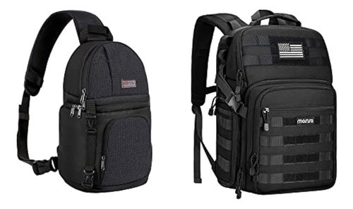 Mosiso Mochila Táctica Para Cámara Y Bolsa Para 0
