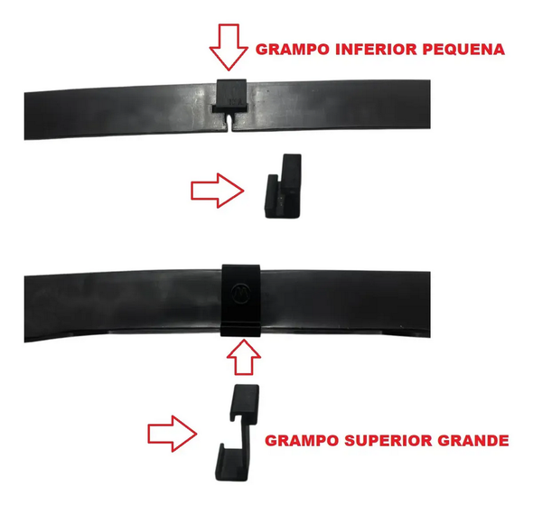Front Grille Trim Clip Finish for VW Gol GTS GTI 1987–1990 – Black Plastic – MG 1230