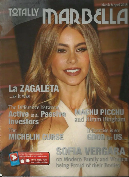 Sofía Vergara Cover + Feature Article Totally Marbella Magazine April 2015 – Not Full Magazine