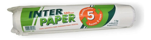 Rollo Papel Manteca Gastronomía 38cm X 1 Kilo X 3 Rollos 1