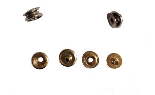 Broche Suizo 40/10 20 Níquel Y 20 Dorado Ropa Marroquinería 1