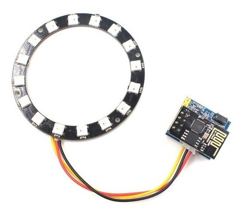 Adaptador Led Rgb Ws2812 Uso Wifi Esp-01 Esp-01s Itytarg 1