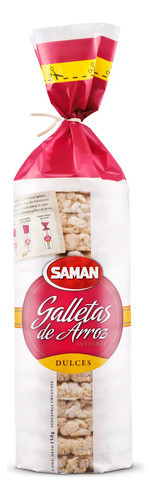 Galletas De Arroz Dulces Saman 130 Grs. 0