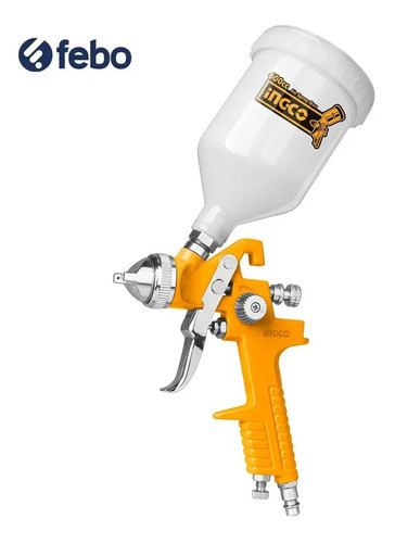 Pistola Pintar Tacho Plastico 1.4mm 600ml Ingco Asg1061 Febo 1