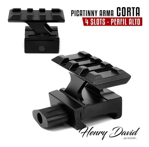 Adaptador Riel Picatinny Corto Tactico Pistola Arma Corta 1
