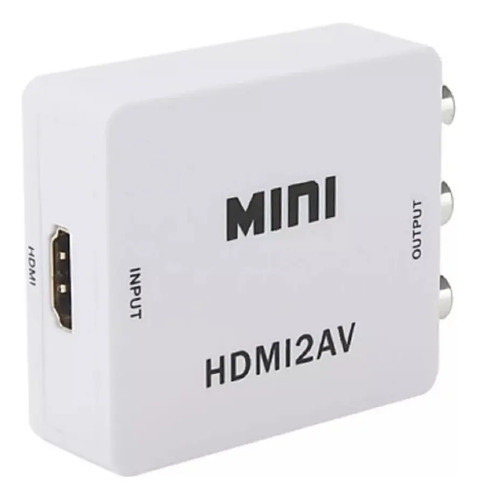 Adaptador Convertidor Hdmi A Rca Av Audio Video Conversor Tv 0