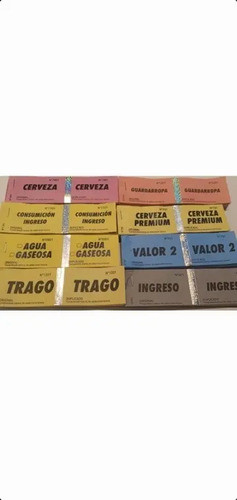20 Talonarios Sorteo Cerveza Guardarropas Personalizados 0