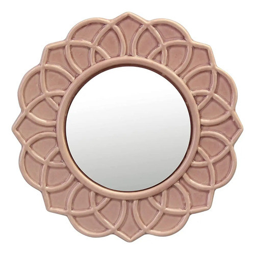 Stonebriar Decorativo 9  Dusty Rose Pink Round Floral Cerami 0