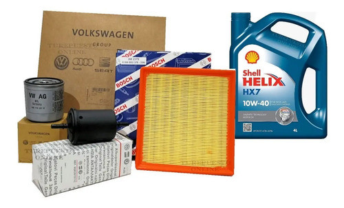 Kit Filtros Aceite Helix 10w40 Vw Saveiro Cross 1.6 16v Msi 0