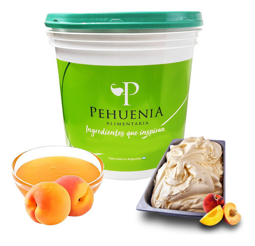 Pasta Durazno Concentrada Saborizar Helados Pasteleria 5 Kg 0