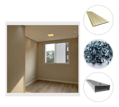 Cielorraso Kit Pvc Color Beige Gemini 3x3 9m2 Oferta 0