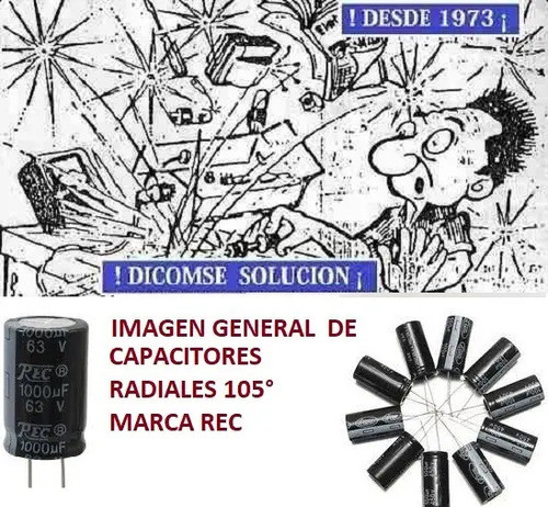 Electrolitico 105°   Rec 2200uf 50v  (18x35mm) 0