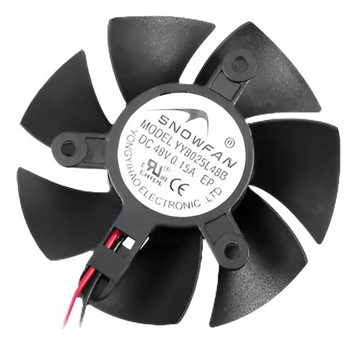 73 Mm X 22 Mm 48v Dc Ventilador Con Rodamiento De Bolas Dobl 0