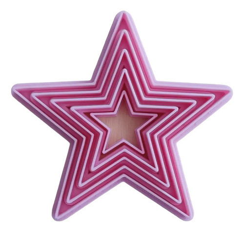 Cortantes Galletas Cerámica Porcelana Fondant Estrellas 1 0