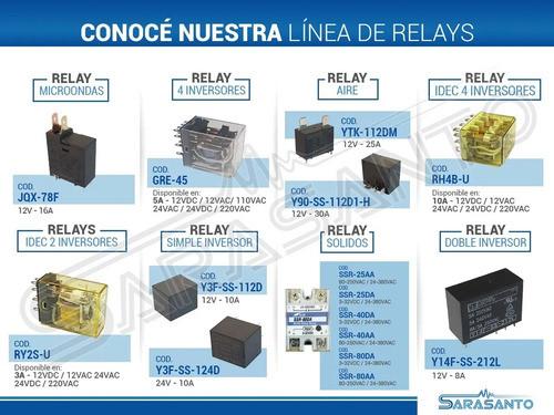 Relay Rele 4 Inversores Bobina 12vdc 5amp Gralf 1