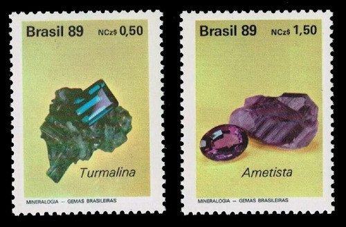 Minerales - Piedras Preciosas - Brasil 1989 - Serie Mint 0
