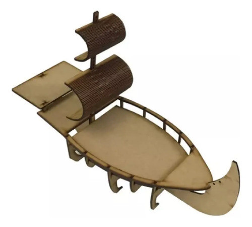 Barco Japonés Bandeja Adorno, Sushi, Golosinas - Mdf 3mm 0