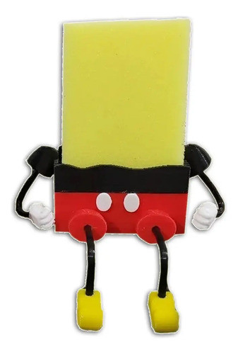 Esponjero Porta Esponja 3d De Mickey Mouse Micky Esponjero 0
