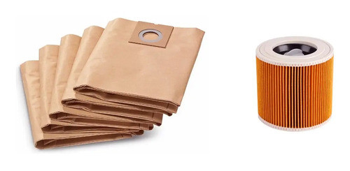 Bolsa Y Filtro Hepa Para Aspiradora Karcher Nt 38 0