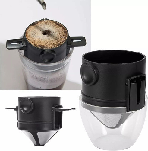 Filtro De Cafe Plegable Camping Oficina Acero Inoxidab (002) 1