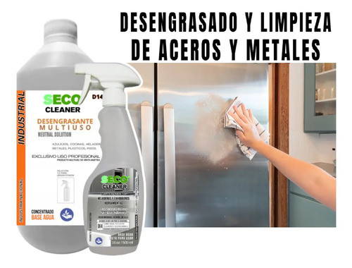 Kit Remocion De Grasas Metales Heladeras Cocinas Ascensores 0