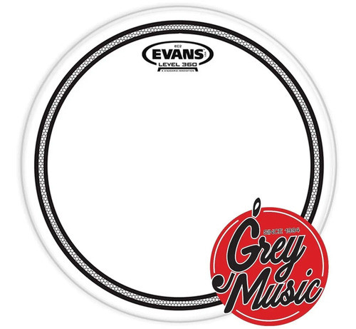 Parche P/ Tom De 14 Evans Tt14ec2s Ec2 Clear - Grey Music 1