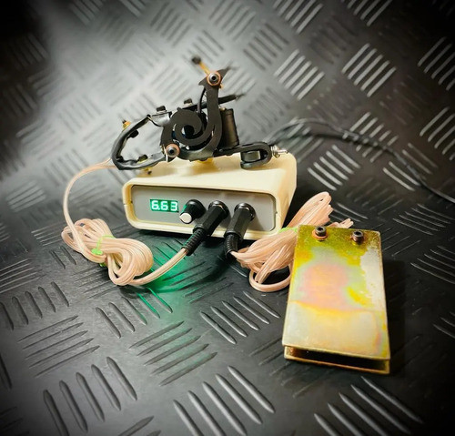 Kit Tattoo Fuente Retro 2 + Pedal Y Clip + Ricky R Liner 1