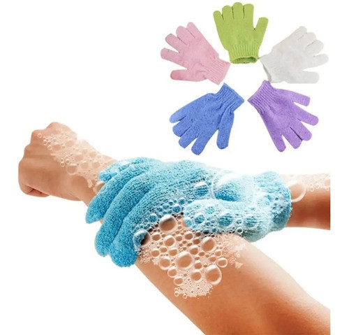 Guantes Exfoliantes X 2 Limpieza De Piel Facial Corporal 0